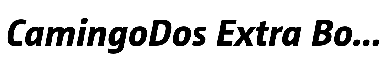 CamingoDos Extra Bold Italic